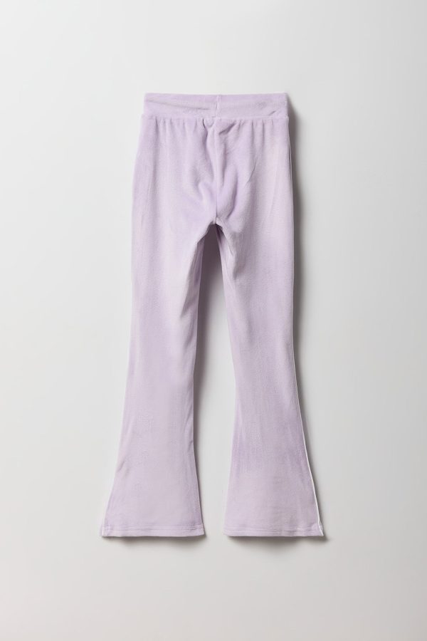 Girls Velour Flare Pant - 图片 6