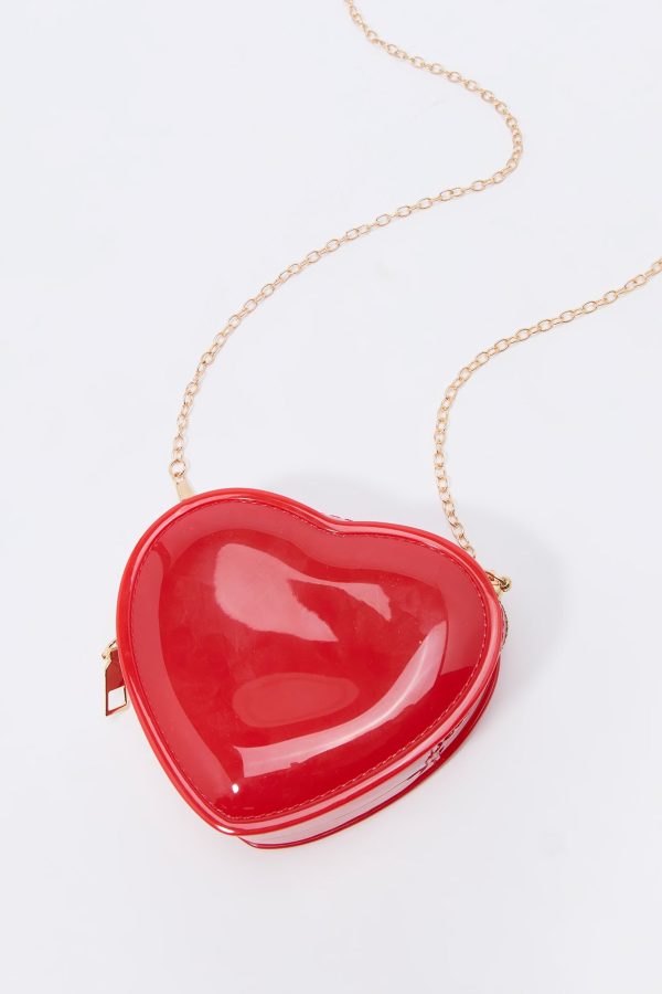 Girls Heart Shaped Crossbody Purse - 图片 3