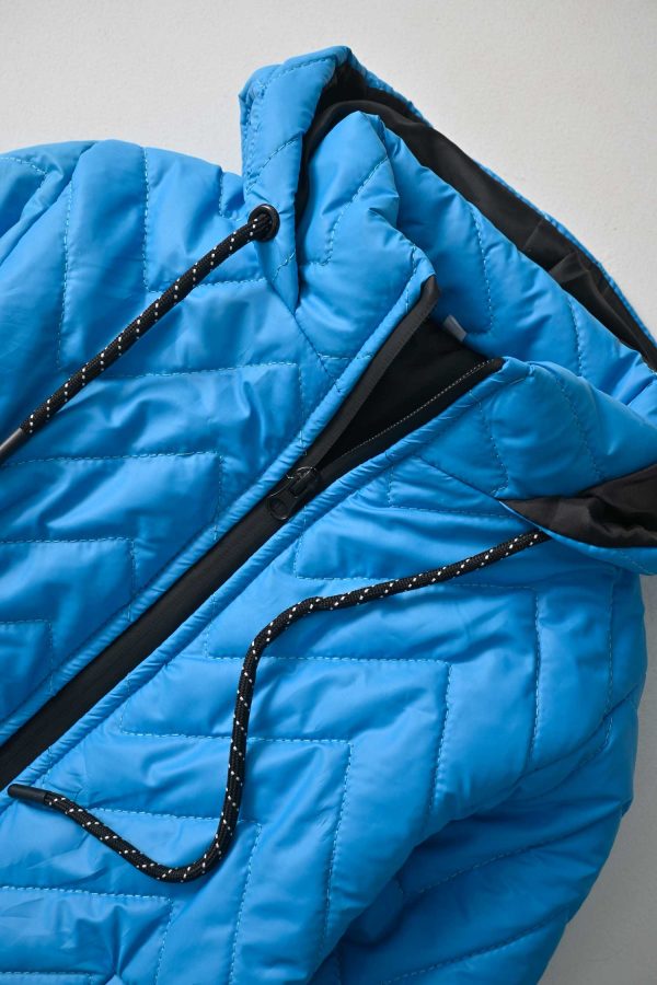 Cut Label Boy's Chevron Hooded Puffer Jacket - 图片 6