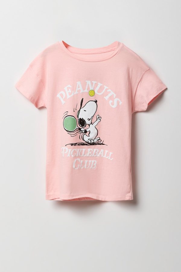 T-shirt à imprimé Peanuts Pickleball Club pour filles