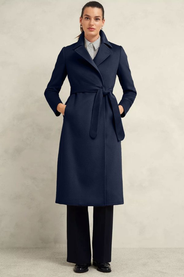 East West Women's Long Trench Coat - 图片 18