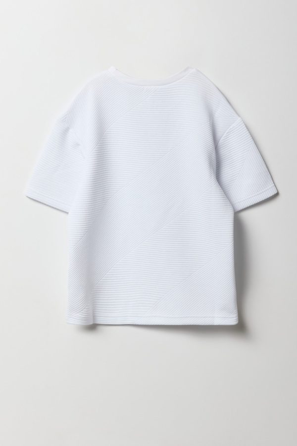 Boys Textured T-Shirt - 图片 4