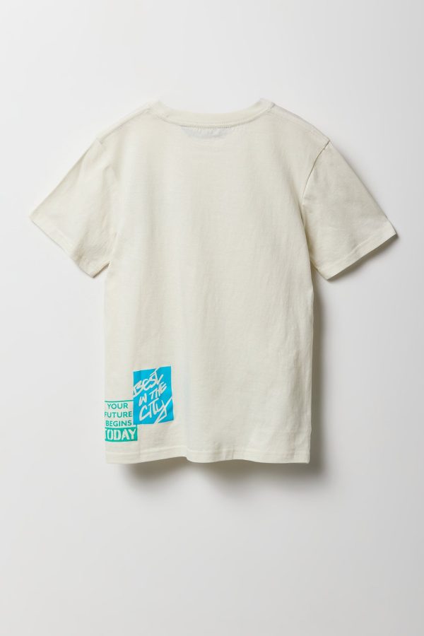 T-shirt à imprimé LA Creative Culture pour garon - 图片 2