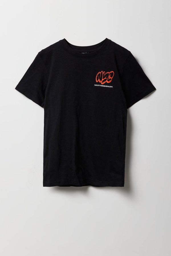 Boys NYC City Never Sleeps Graphic T-Shirt - 图片 2