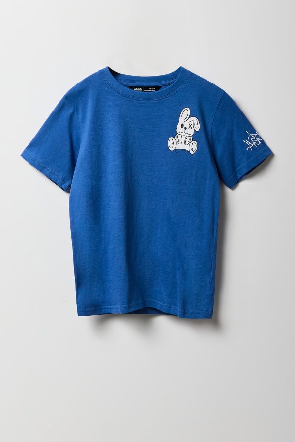 Boys Bunny Graphic T-Shirt - 图片 2