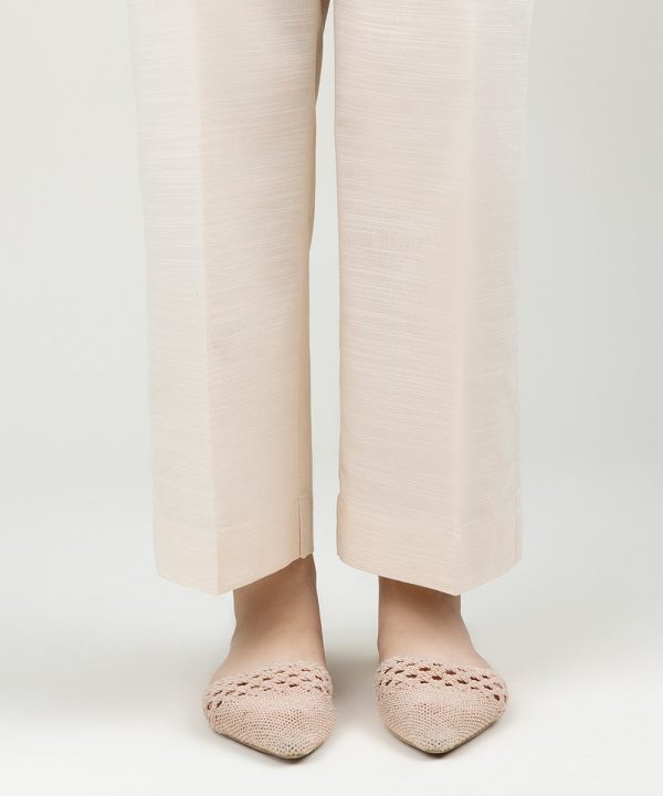 Solid Khaddar Straight Pants