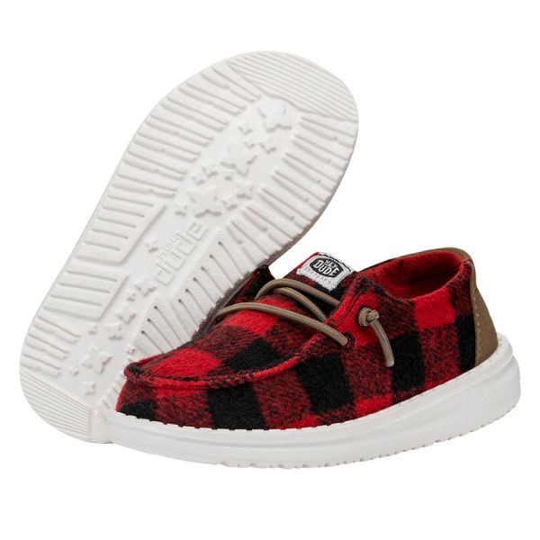 Wendy Toddler Buffalo Plaid - Red and Black Plaid - 图片 3