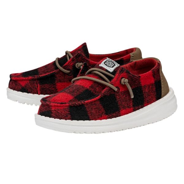 Wendy Toddler Buffalo Plaid - Red and Black Plaid - 图片 2