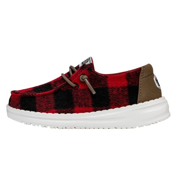 Wendy Toddler Buffalo Plaid - Red and Black Plaid