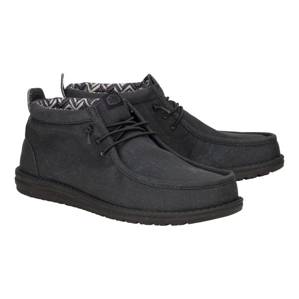 Wally Mid Stretch Canvas - Black/Black - 图片 2