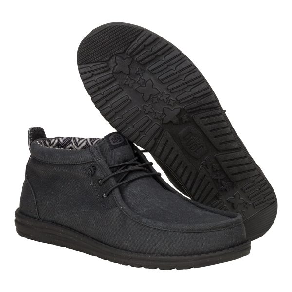 Wally Mid Stretch Canvas - Black/Black - 图片 3