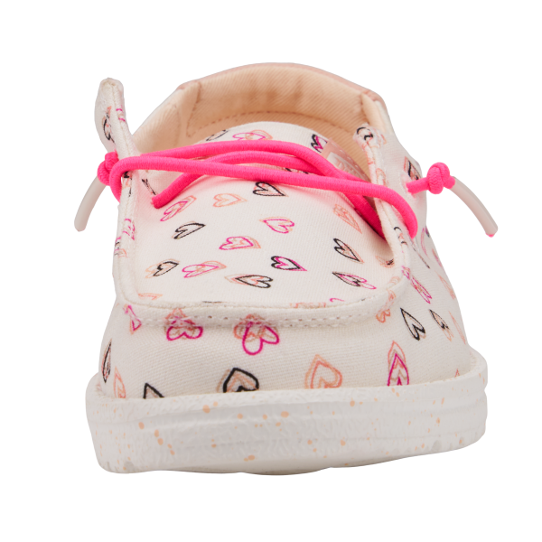 Wendy Toddler Double Hearts - White/Pink - 图片 4