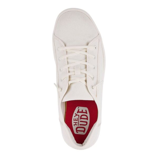 Cody Mens Canvas  - White/White - 图片 6