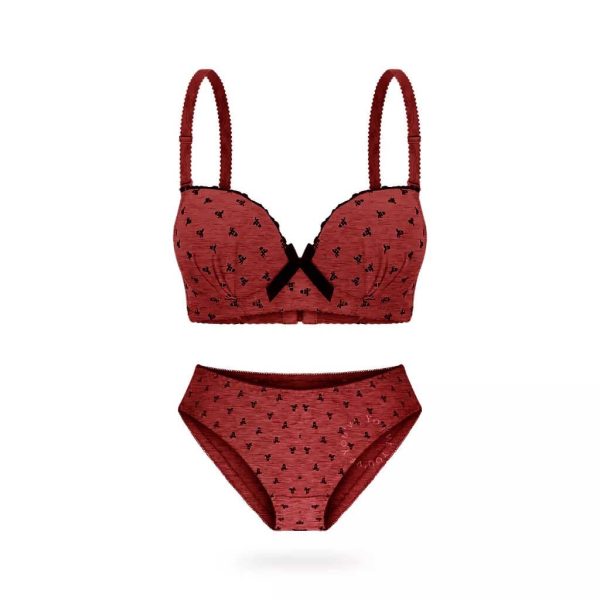 Kangxin Women's Wired Padded Bra & Pantie Set - 图片 5