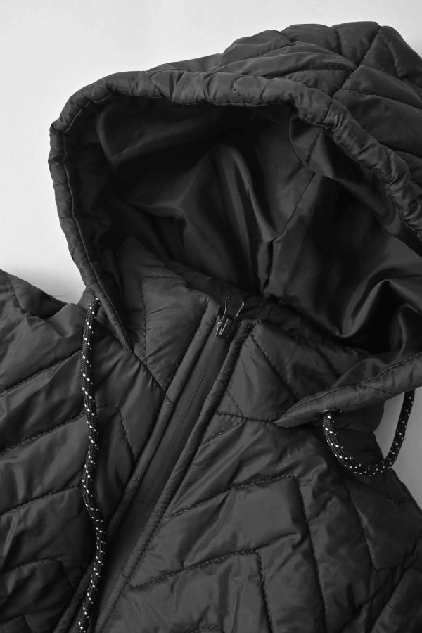 Cut Label Boy's Chevron Hooded Puffer Jacket - 图片 14