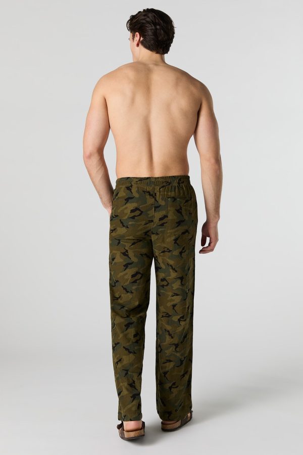 Camo Print Pajama Pant - 图片 3