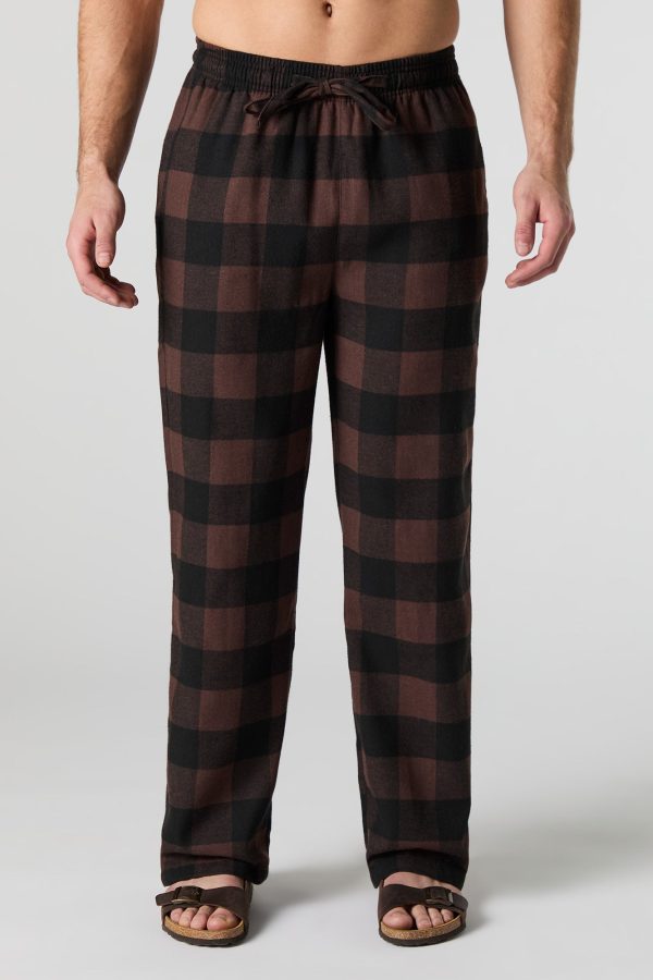 Plaid Flannel Pajama Pant - 图片 4