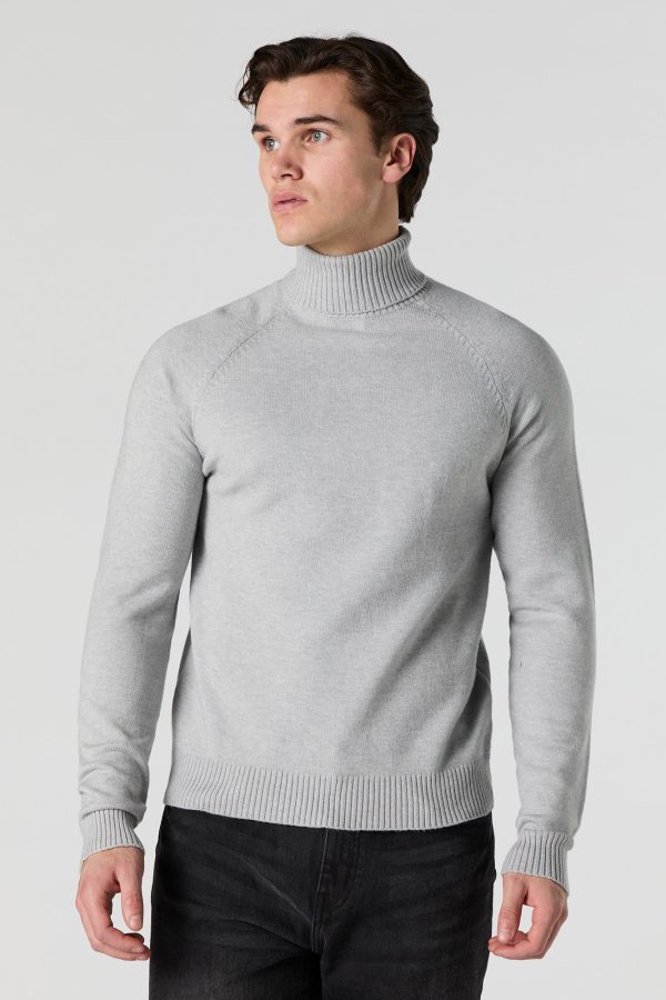 Solid Turtleneck Sweater - 图片 7