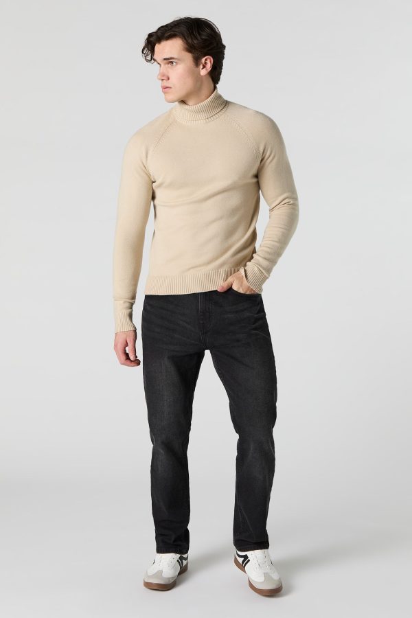 Solid Turtleneck Sweater - 图片 18