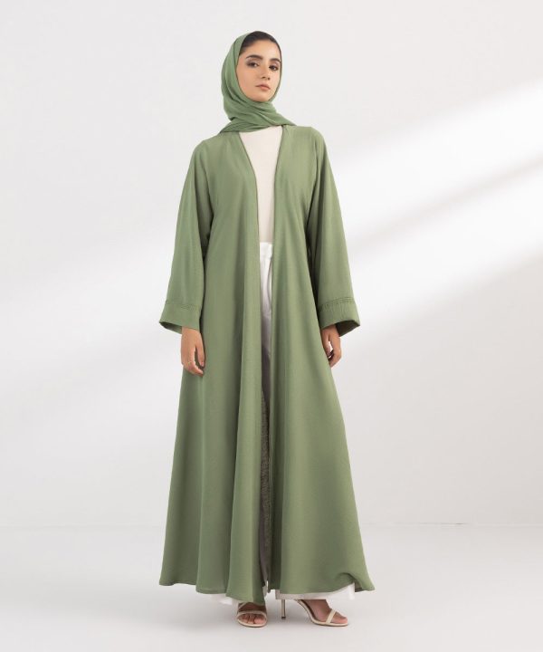 Front Open Abaya Set - 图片 2