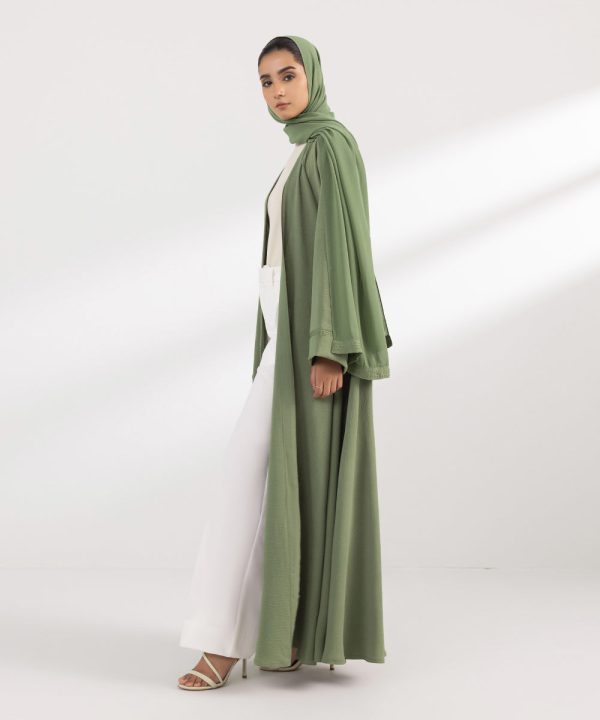 Front Open Abaya Set - 图片 3