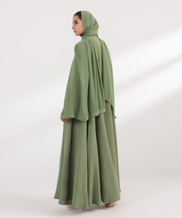 Front Open Abaya Set - 图片 4