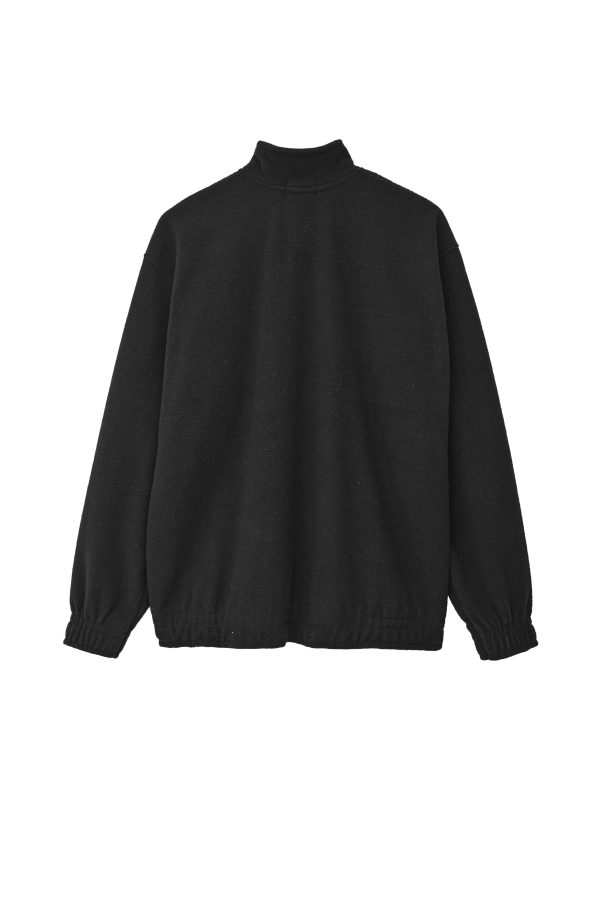 BHM Men's Polar Fleece Oversized Quarter Zipper Sweatshirt - 图片 8