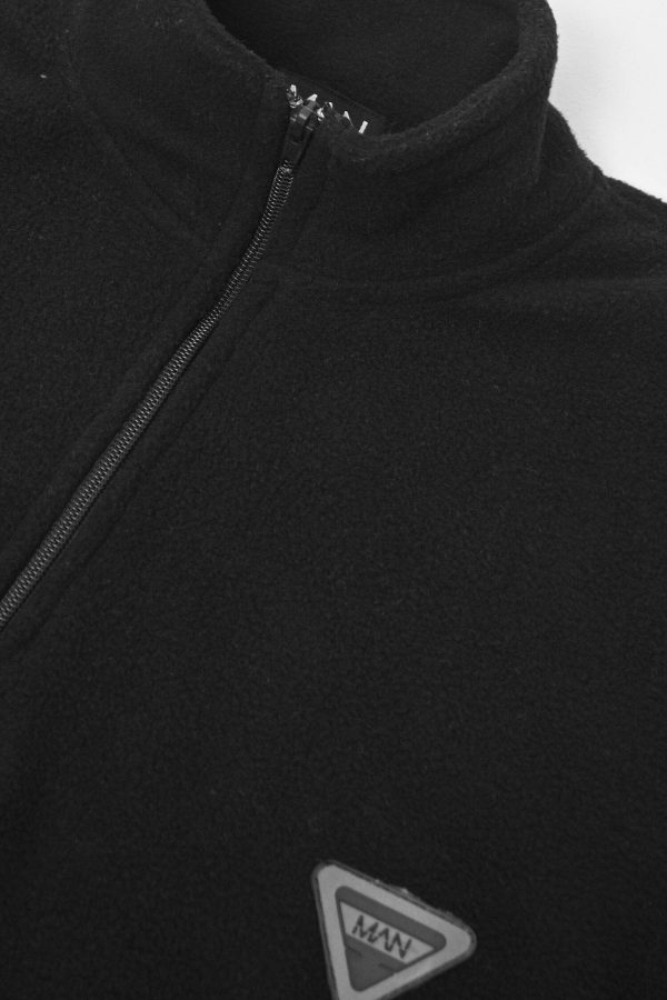 BHM Men's Polar Fleece Oversized Quarter Zipper Sweatshirt - 图片 9