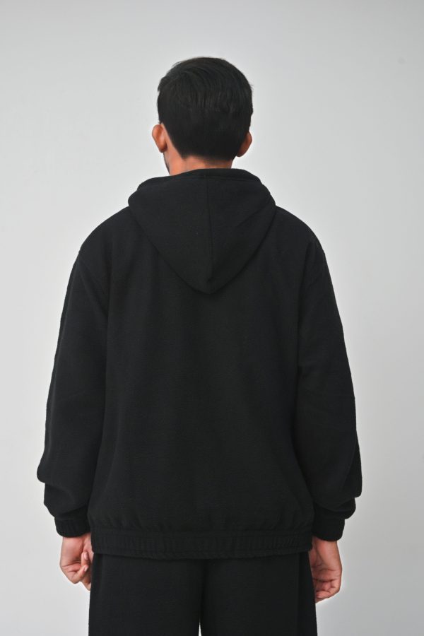 BHM Men's Polar Fleece Oversized Zipper Hoodie - 图片 4