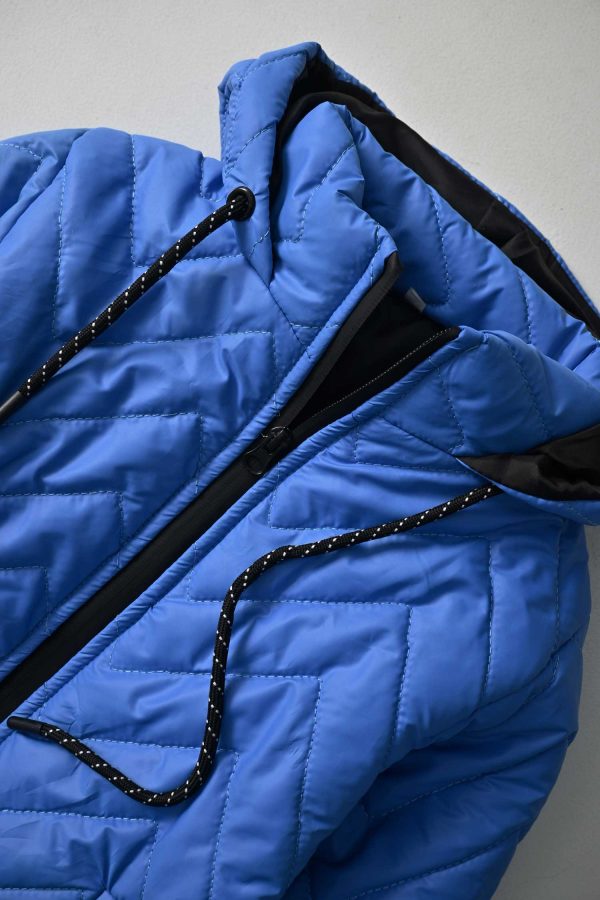 Cut Label Boy's Chevron Hooded Puffer Jacket - 图片 19