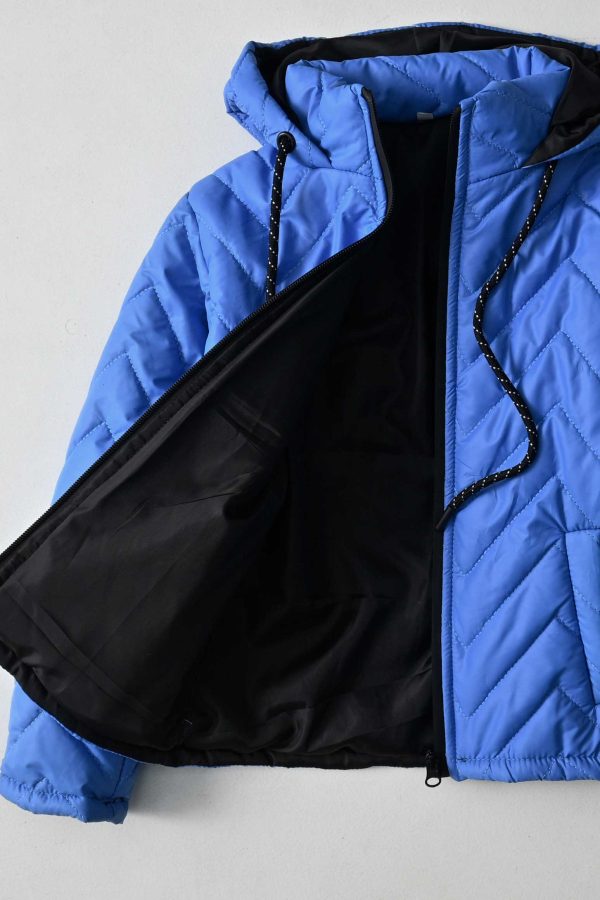 Cut Label Boy's Chevron Hooded Puffer Jacket - 图片 20