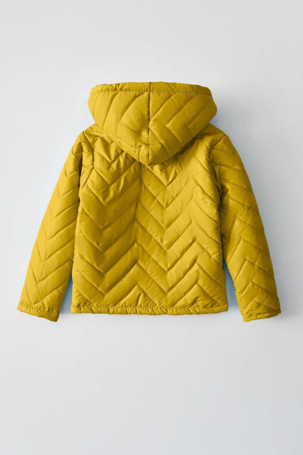 Cut Label Boy's Chevron Hooded Puffer Jacket - 图片 8