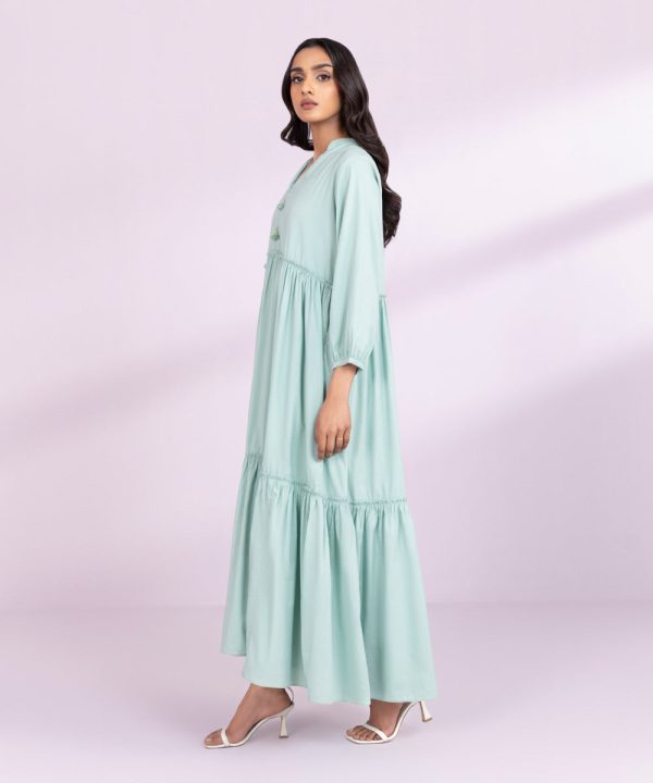 Cotton Viscose Tier Dress - 图片 3