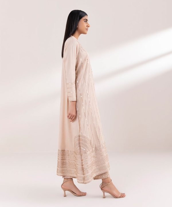 Embroidered Zari Lawn Shirt - 图片 3