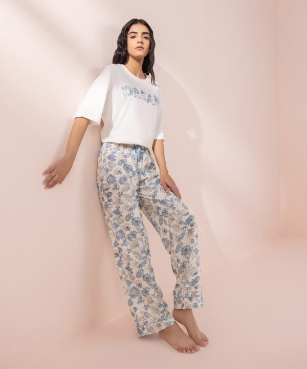 Printed Viscose Trousers