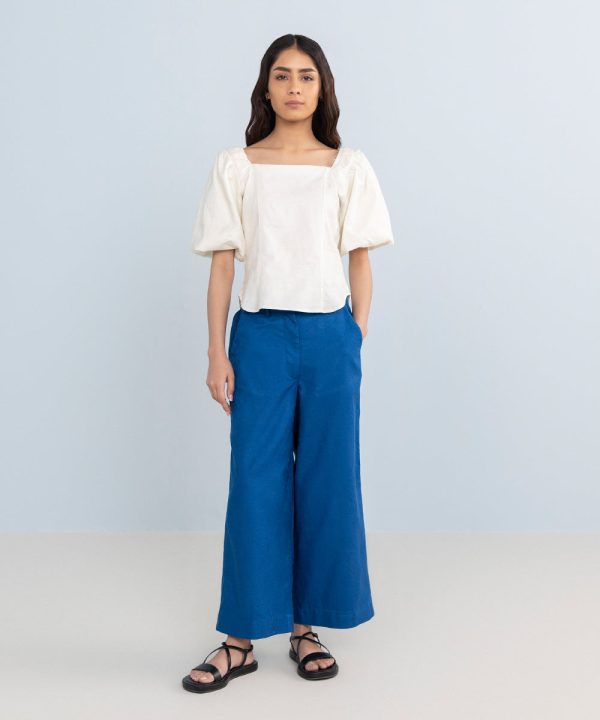 Cotton Jacquard Culottes - 图片 2