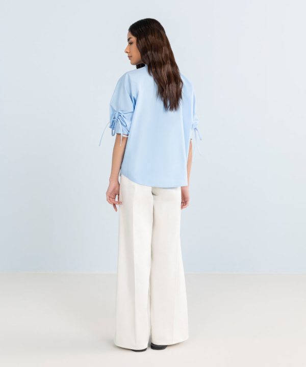 Shirt With Rouched Sleeves - 图片 4