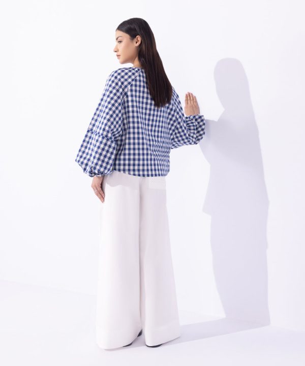 Loose-Fit Gingham Top - 图片 4