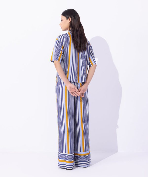 Short Sleeved Striped Shirt - 图片 4