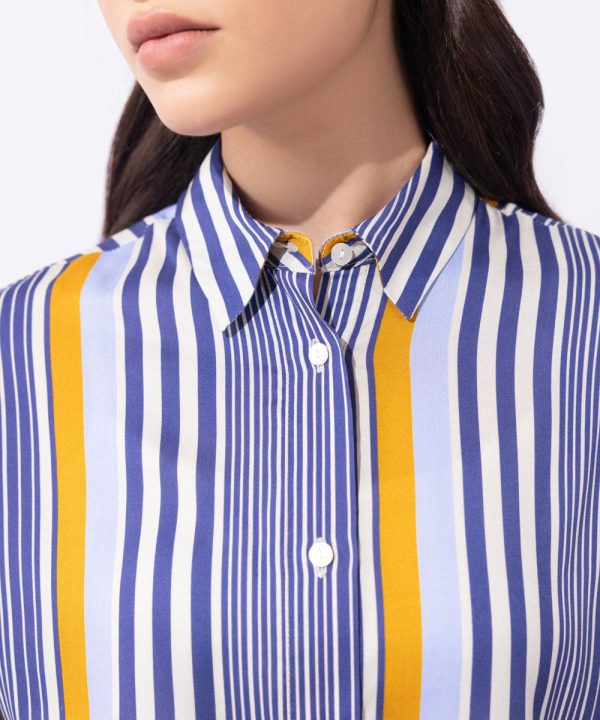 Short Sleeved Striped Shirt - 图片 6