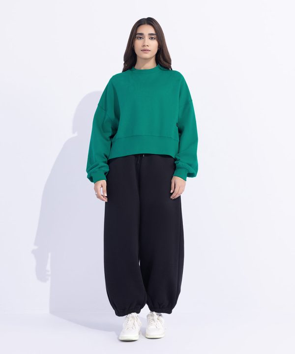 Scuba Oversized Cropped Sweatshirt - 图片 2