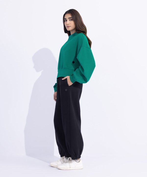 Scuba Oversized Cropped Sweatshirt - 图片 3