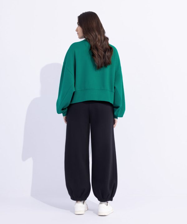 Scuba Oversized Cropped Sweatshirt - 图片 4