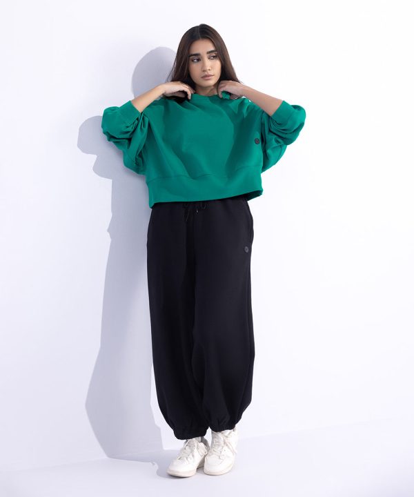 Scuba Oversized Cropped Sweatshirt - 图片 5