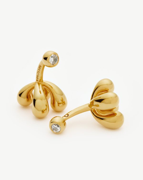 Atom Cufflinks | 18ct Gold Plated Cubic Zirconia - 图片 5