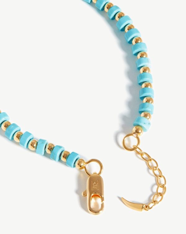 Beaded Bracelet | 18ct Gold Plated/Turquoise - 图片 5