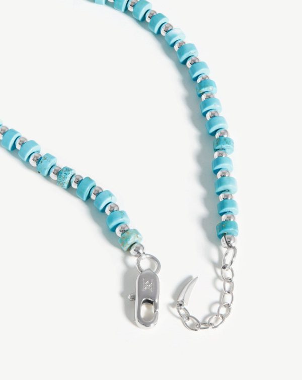 Beaded Bracelet | Silver Plated/Turquoise - 图片 2