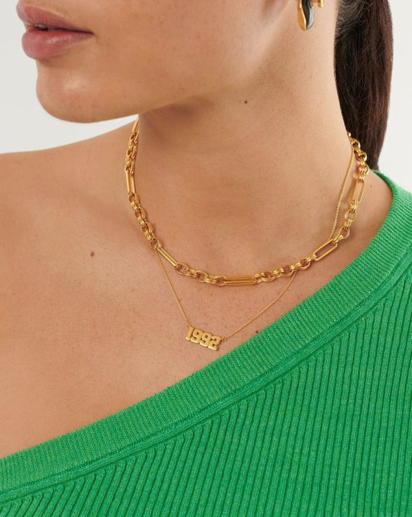 Birth Year Necklace  - Year 1992 | 18ct Gold Vermeil - 图片 2