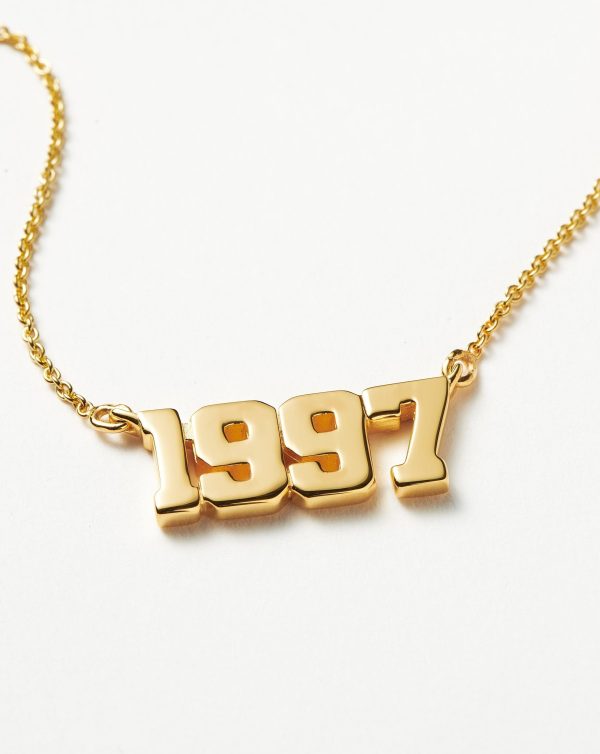 Birth Year Necklace  - Year 1997 | 18ct Gold Vermeil - 图片 4