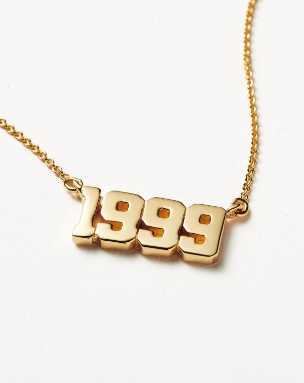 Birth Year Necklace  - Year 1999 | 18ct Gold Vermeil - 图片 4